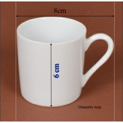 Tasse à Café Empire, /Contenance 10cl./Se complète avec la sous tasse, ref 6408./La collection Empire se décline en trois modèle