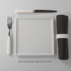 ASSIETTE CARREE  20.5 CM. //