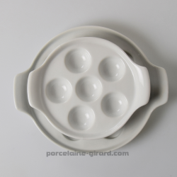 Le plat à escargots en porcelaine est indispensable pour deguster vos escargots au quotidien ou en repas de fete. Le plat a esca