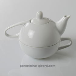 Soyez solitaire et prenez le temps pour votre tea time ! /Deux en un -  théière et tasse./