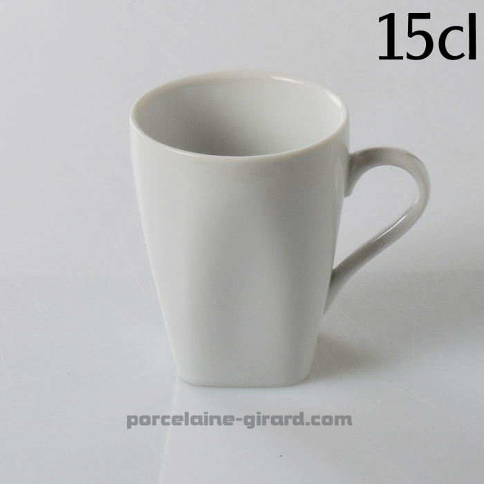 Tasse pour Capuccino, originale grace a sa base carrée et son bord rond. /Contenance 15cl./Se complète avec sa sous tasse, ref 7