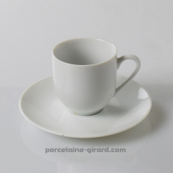 Tasse à Café Louvre, /Contenance 10cl./Se complète avec la sous tasse, ref 6407./La collection Louvre se décline en trois modèle