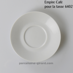 Sous tasse à Café Empire, /Se complète avec la tasse, ref 6402./La collection Empire se décline en trois modèles: Déjeuner - Thé