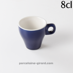 Tasse café Clara Bleu 8cl diamètre 6.5cm HT 6.5cm 