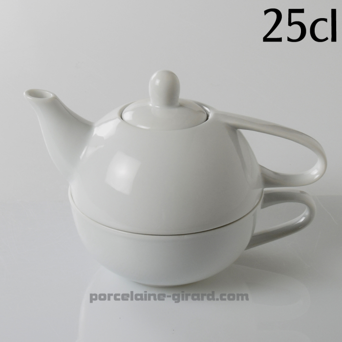 Soyez solitaire et prenez le temps pour votre tea time ! /Deux en un -  théière et tasse./