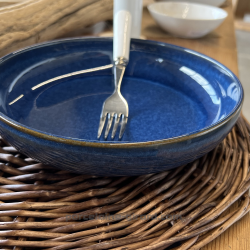 ASSIETTE CALOTTE AZUR 22CM